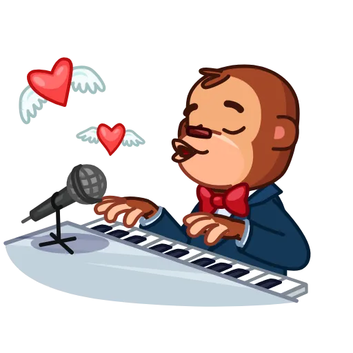 ❤️ Стикер «Monkey Puppet» для Telegram