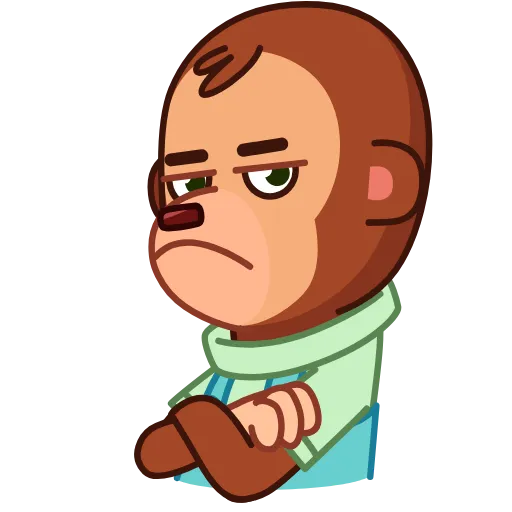 🙅‍♂️ Стикер «Monkey Puppet» для Telegram