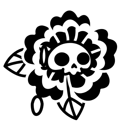 🌺 Эмодзи «Monochrome Black Style» для Telegram