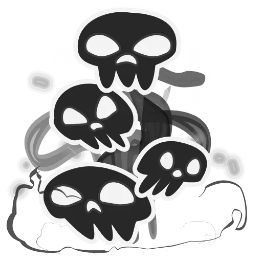 🧪 Эмодзи «Monochrome Black Style» для Telegram