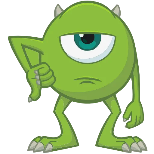 👎 Эмодзи «Monsters Inc.» для Telegram