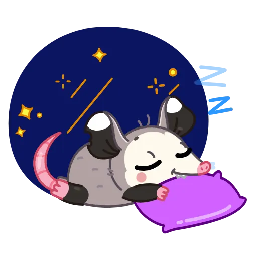 😴 Эмодзи «Монти» для Telegram
