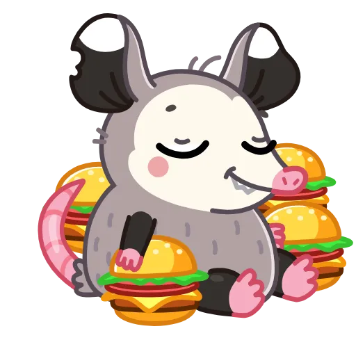 🍔 Эмодзи «Monty Opossum» для Telegram