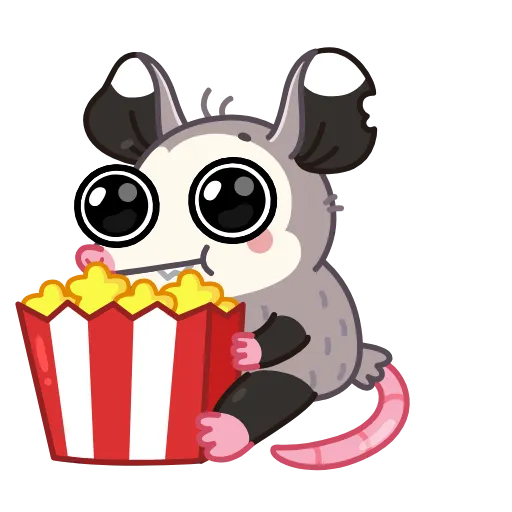 🍿 Эмодзи «Monty Opossum» для Telegram