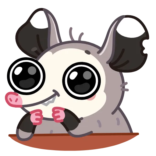 Эмодзи Monty Opossum для Telegram — скачать