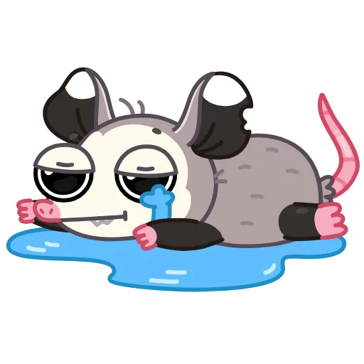 😭 Эмодзи «Monty Opossum» для Telegram