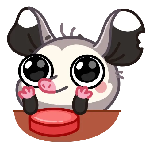 ❤️ Эмодзи «Monty Opossum» для Telegram