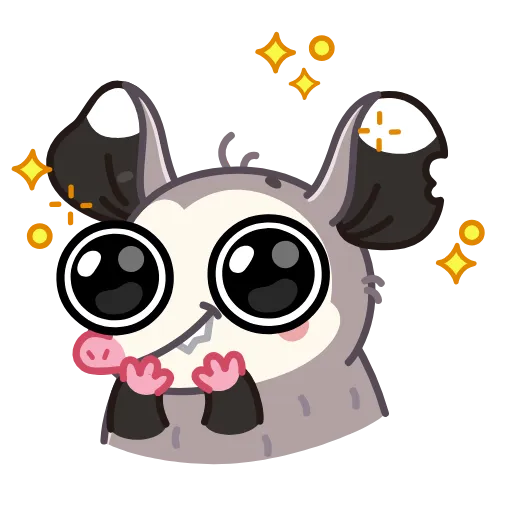 👏 Эмодзи «Monty Opossum» для Telegram