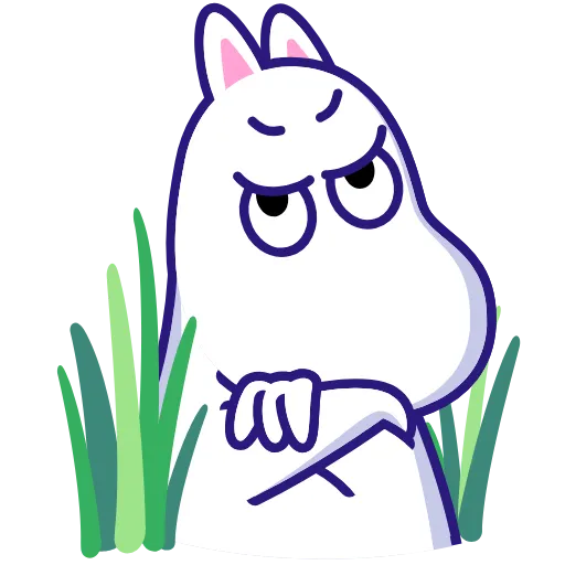 😒 Эмодзи «Moomin» для Telegram