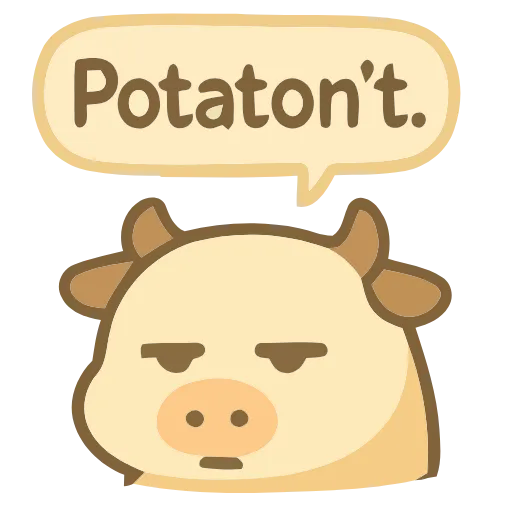 🐮 Эмодзи «Mootato» для Telegram