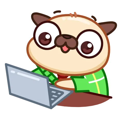 👨‍💻 Эмодзи «Мопс» для Telegram