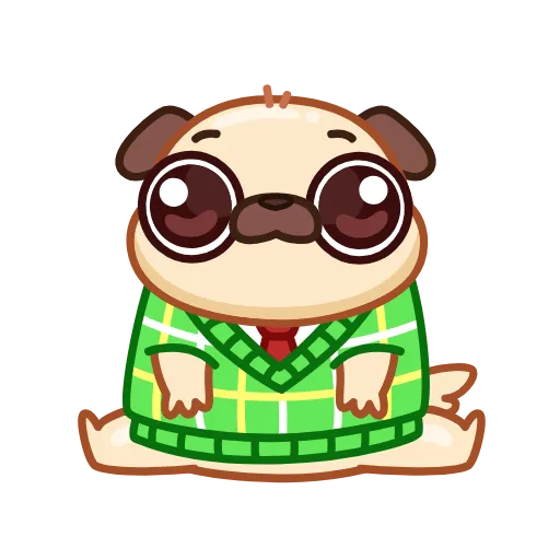 😱 Эмодзи «Мопс» для Telegram