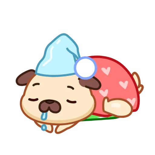 😴 Эмодзи «Мопс» для Telegram