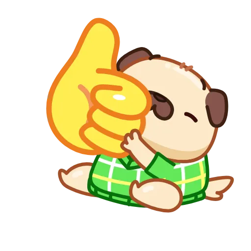 👍 Эмодзи «Мопс» для Telegram