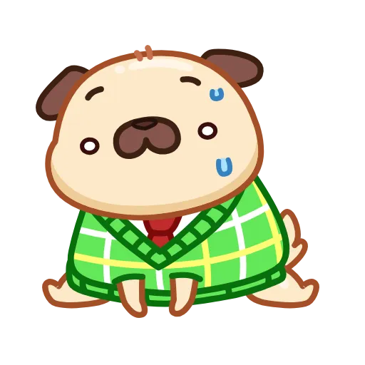 😥 Эмодзи «Мопс» для Telegram