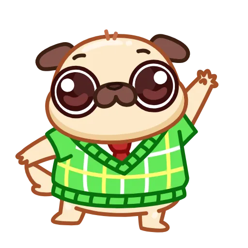 👋 Эмодзи «Мопс» для Telegram