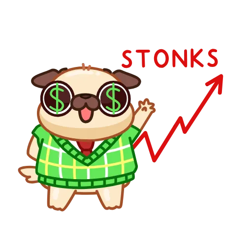 🤑 Эмодзи «Мопс» для Telegram