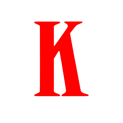 🔤 Эмодзи «Morice красный шрифт» для Telegram