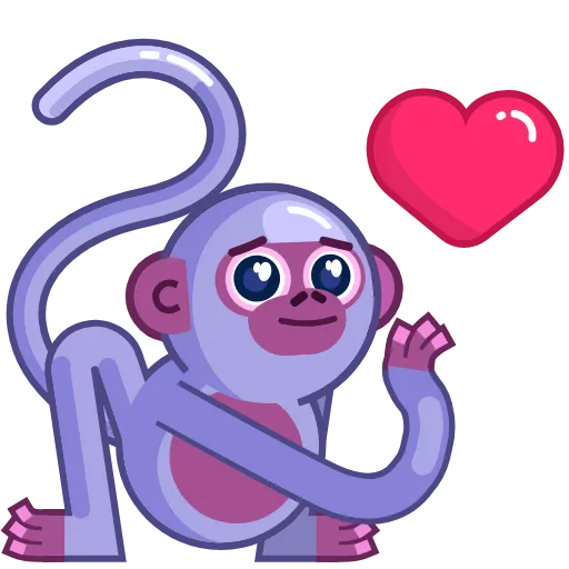 😘 Эмодзи «Movin' Monkey -» для Telegram