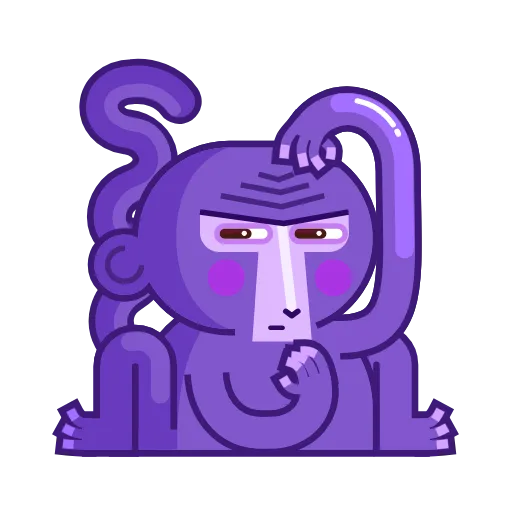 🤔 Эмодзи «Movin' Monkey -» для Telegram
