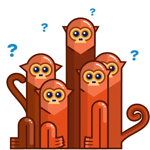 🤨 Эмодзи «Movin' Monkey -» для Telegram