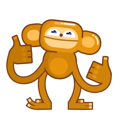 👍 Эмодзи «Movin' Monkey -» для Telegram