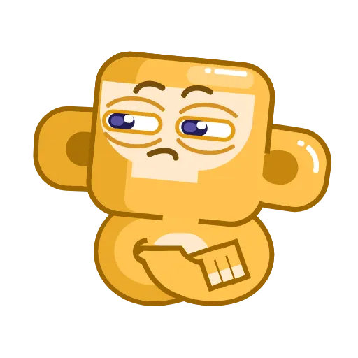 🤨 Эмодзи «Movin' Monkey -» для Telegram