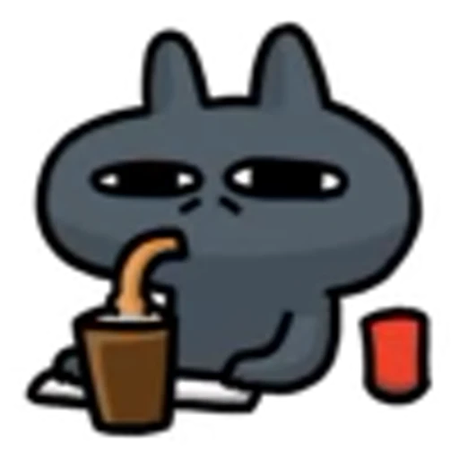 🥤 Эмодзи «Cat -» для Telegram