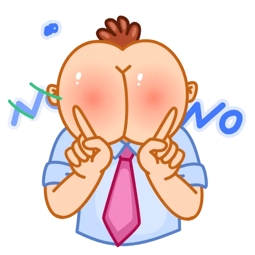 🙅‍♂️ Стикер «Mr Rosy Cheeks» для Telegram
