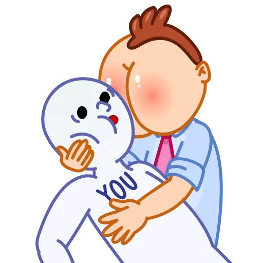 😵 Стикер «Mr Rosy Cheeks» для Telegram