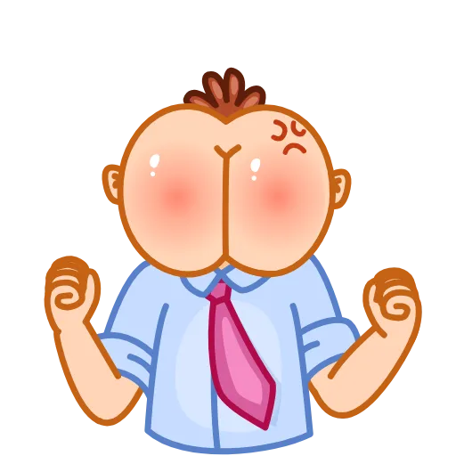 🤬 Стикер «Mr Rosy Cheeks» для Telegram