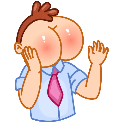 😘 Стикер «Mr Rosy Cheeks» для Telegram