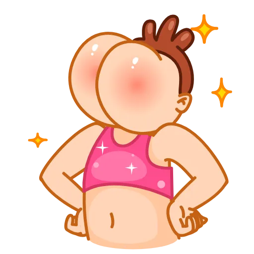🍑 Стикер «Mr Rosy Cheeks» для Telegram