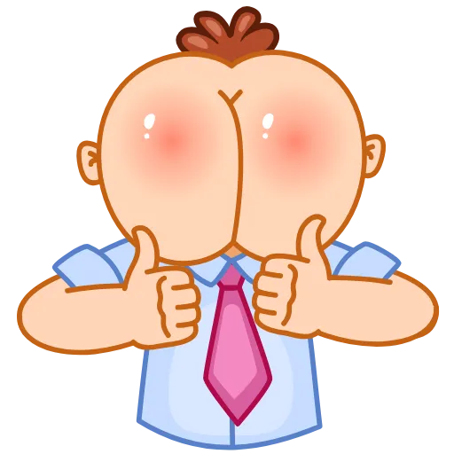 👍 Стикер «Mr Rosy Cheeks» для Telegram