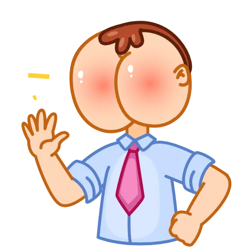 👋 Стикер «Mr Rosy Cheeks» для Telegram