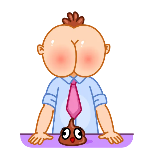 😨 Стикер «Mr Rosy Cheeks» для Telegram