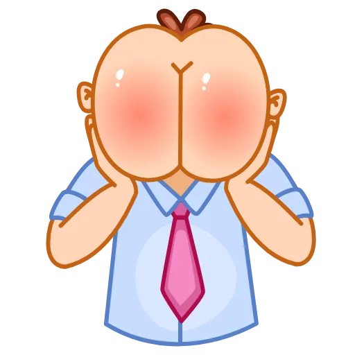 😊 Стикер «Mr Rosy Cheeks» для Telegram