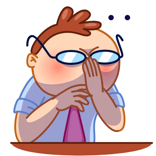 😶 Стикер «Mr Rosy Cheeks» для Telegram