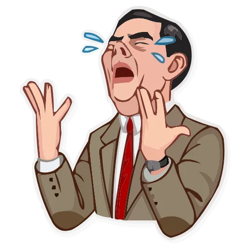 😭 Эмодзи «Mr.Bean» для Telegram