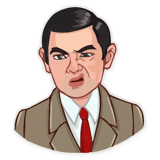 😒 Эмодзи «Mr.Bean» для Telegram