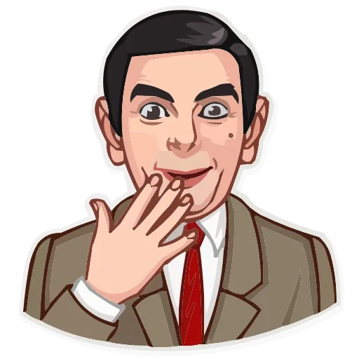 🫢 Эмодзи «Mr.Bean» для Telegram
