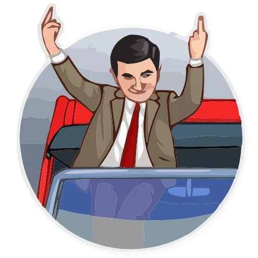 🖕 Эмодзи «Mr.Bean» для Telegram