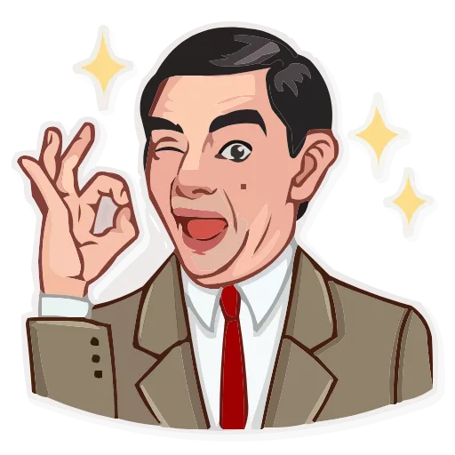 👌 Эмодзи «Mr.Bean» для Telegram
