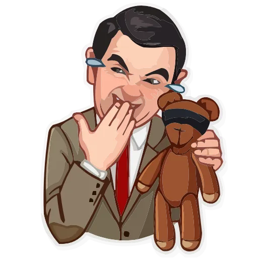 Эмодзи Mr.Bean для Telegram — скачать