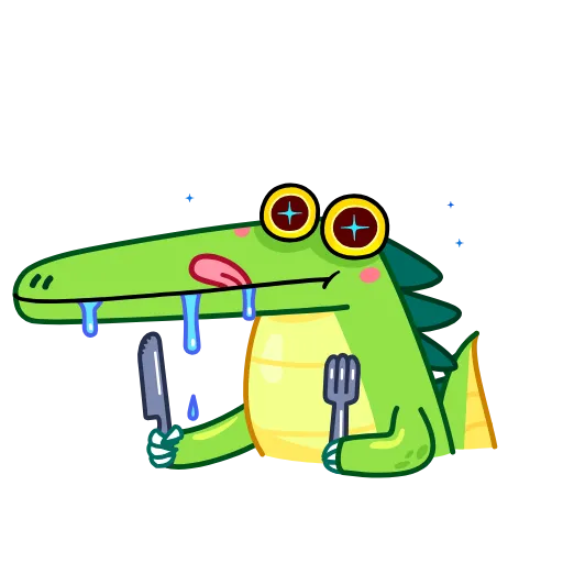 🍽 Эмодзи «Croco» для Telegram
