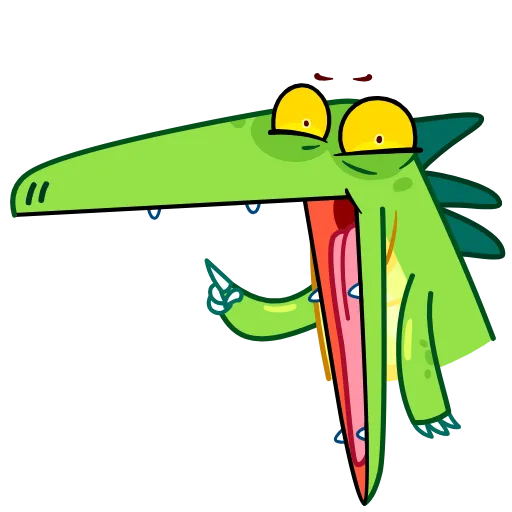 ☝️ Эмодзи «Croco» для Telegram