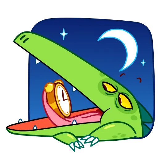 😴 Эмодзи «Croco» для Telegram