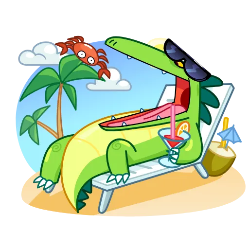 🏖 Эмодзи «Croco» для Telegram