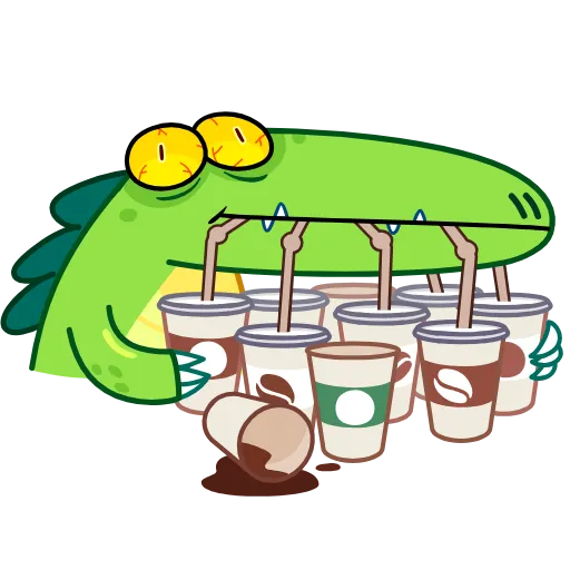 ☕️ Эмодзи «Croco» для Telegram