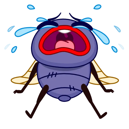 😭 Эмодзи «Mr.Fly» для Telegram